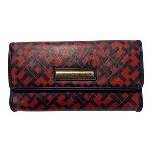 Tommy Hilfiger Women's TH Logo Print Checkbook Wallet